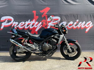 KAWASAKI バリオス2 分割式 42.7π (極タイプ3) 黒 PRETTY管 マフラー