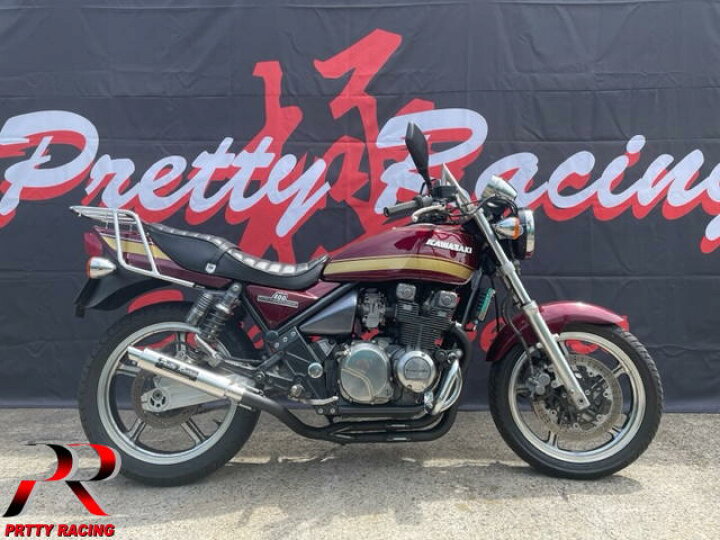 楽天市場】KAWASAKI ゼファー400/χ 分割式 42.7π (極) 黒 サイレンサー 