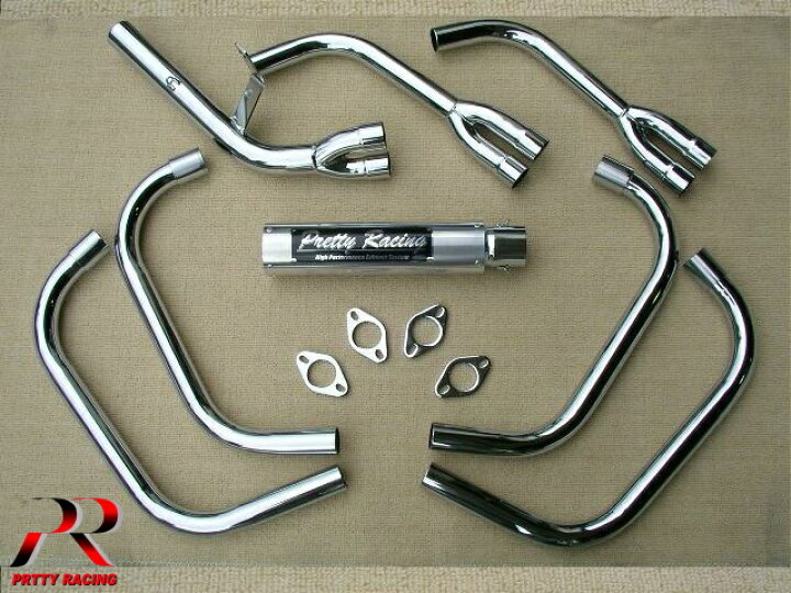 楽天市場】KAWASAKI GPZ400F 分割式 42.7π (改2) PRETTY管 マフラー  