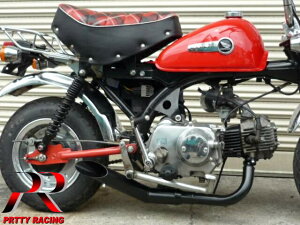 感謝セール!HONDA モンキー ゴリラ PRETTYヤンチャ管 黒 マフラー