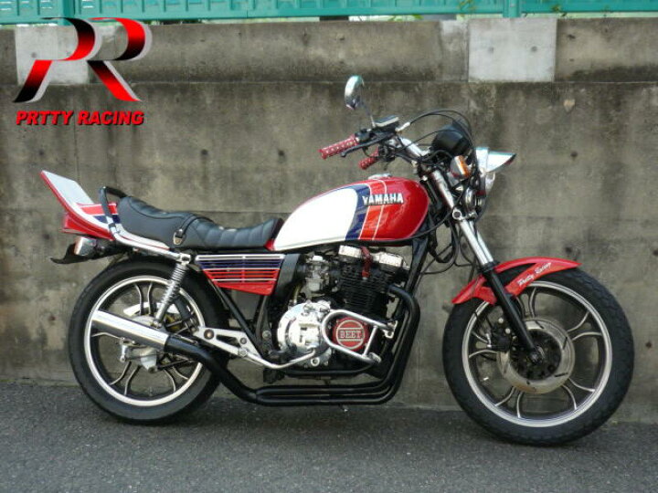 楽天市場】YAMAHA XJ400 E/D 分割式 50.8π 黒 PRETTY ガニマタ 
