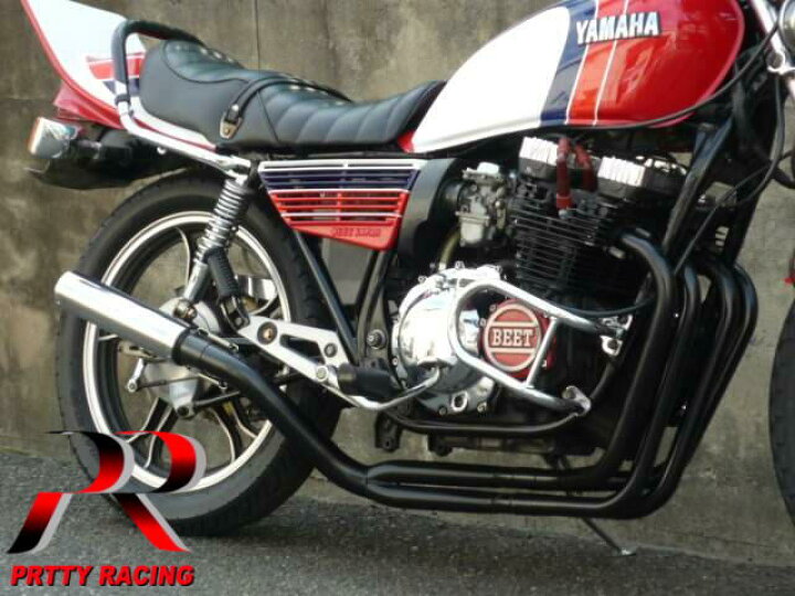 楽天市場】YAMAHA XJ400 E/D 分割式 50.8π 黒 PRETTY ガニマタ 