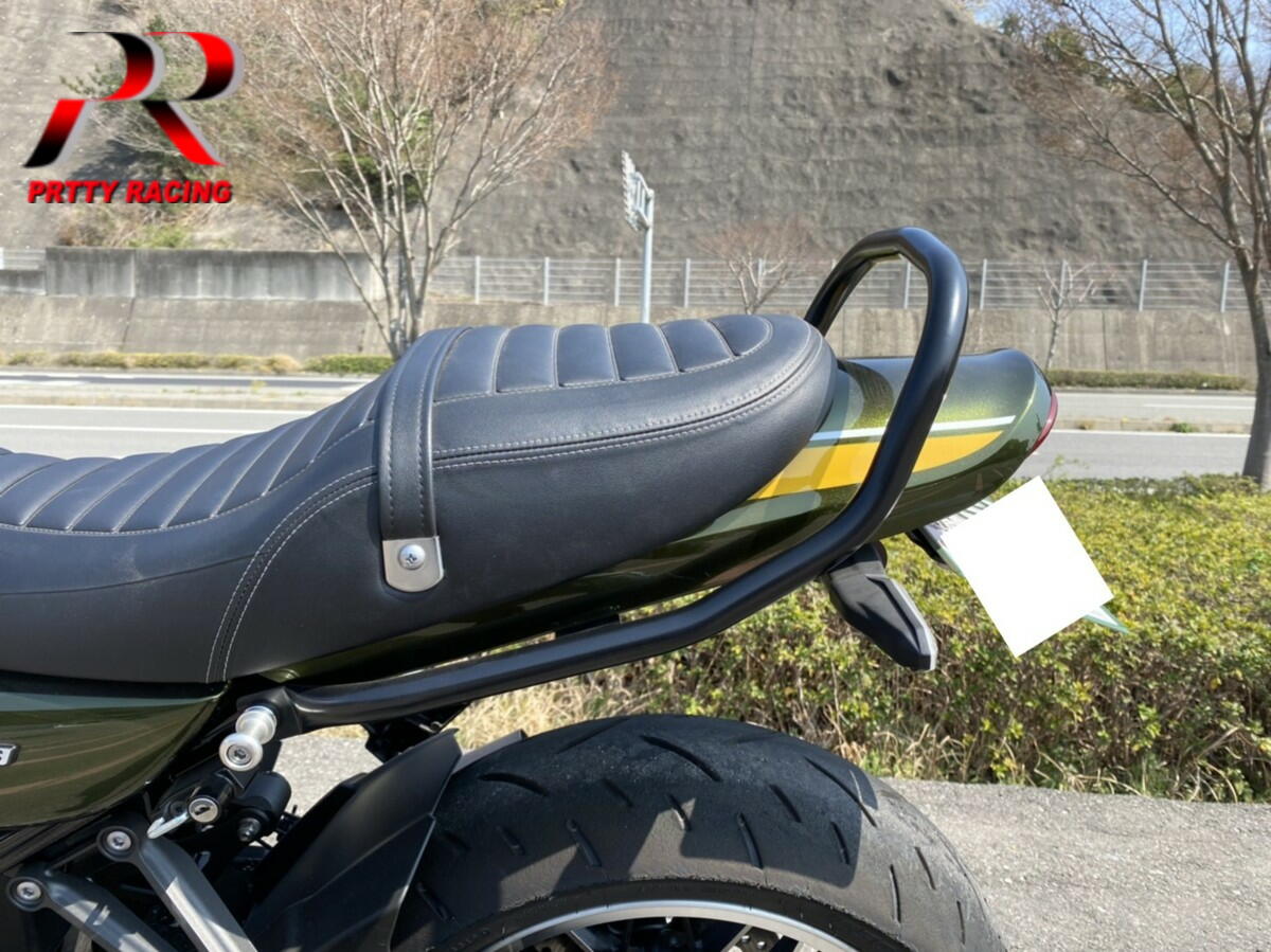 【楽天市場】Z900RS 2018年〜 Z2タイプ タンデムバー グラブバー 黒: プリティーレーシング