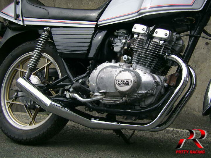 楽天市場】SUZUKI GSX250E ザリ ショート管 70π 新品 マフラー メッキ  