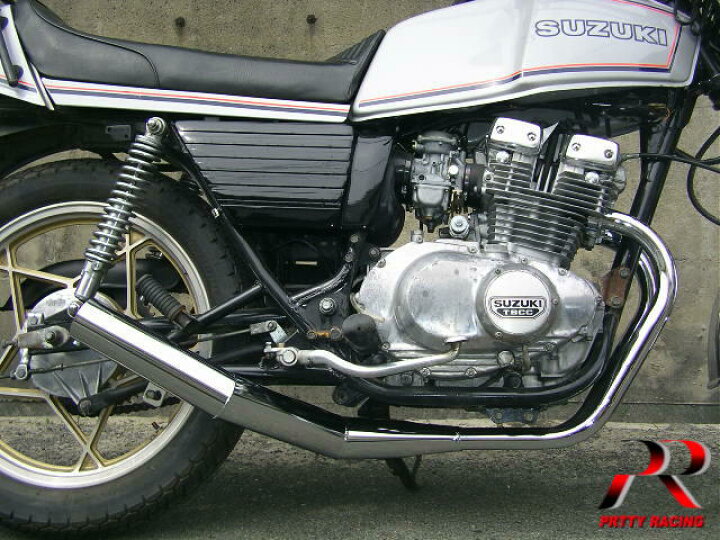 楽天市場】SUZUKI GSX250E ザリ ショート管 70π 新品 マフラー メッキ