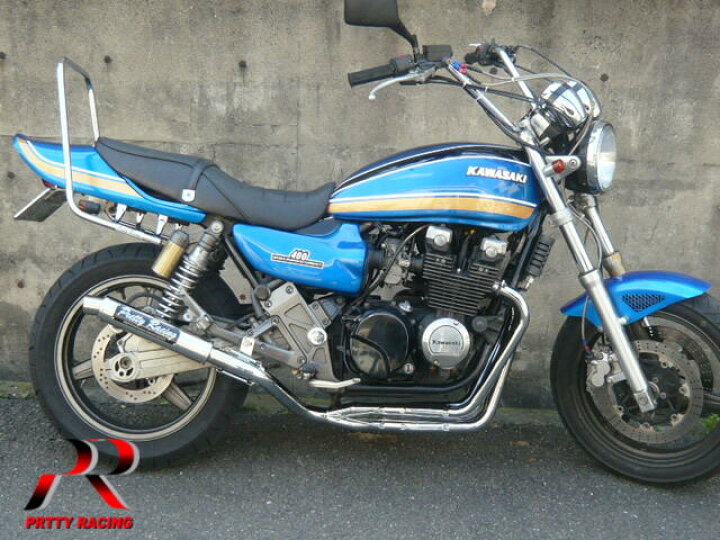 KAWASAKI ゼファー４００/Χ メッキロングタンデムバー プリティーレーシング