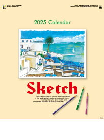 カレンダー 名入れカレンダーオシャレなイラスト（スケッチ）250冊令和7年 2025年