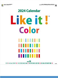 カレンダー 名入れカレンダー文字月表（Like it! Color）40冊令和7年 2025年