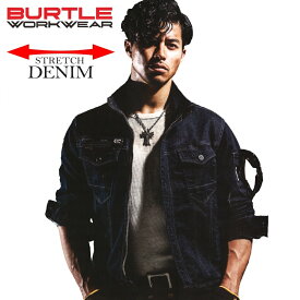 「 BURTLE（バートル）」ストレッチデニムジャケット/511/【2018 WEX 年間 作業服】　* ワークジャケット 作業着 作業服 メンズ *