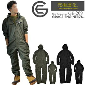 「GRACE ENGINEER'S(グレイスエンジニアーズ)」ポリエステル・シェルスーツ/GE-209【年間 ツナギ】* メンズ ツナギ つなぎ プロノ 作業服 *