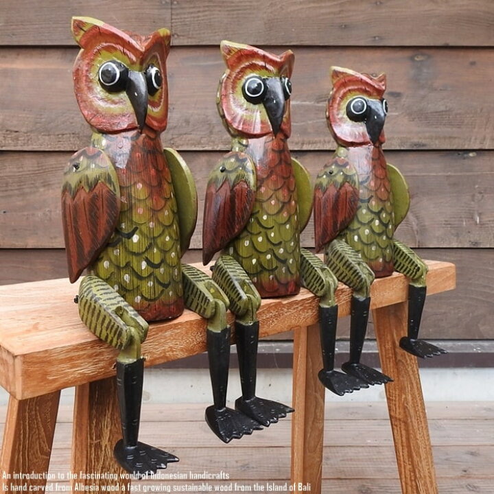 楽天市場】[ポイント2倍]お座り フクロウさん Lサイズ 手足が動かせる  