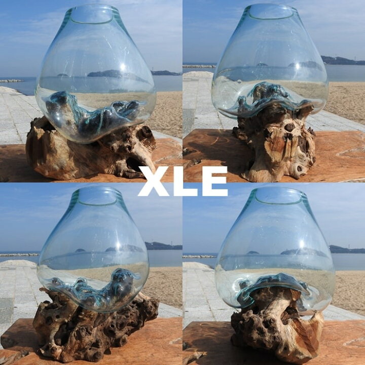 楽天市場 ポイント10倍 選べる 流木ガラス オブジェ 超特大 めっちゃ大きい Xlサイズ 花瓶 アクアリウム テラリウム ビバリウム 苔リウム パルダリウム フラワーポット 金魚鉢 メダカ水槽 バリ島 ポプリ入れ 容器 器 買い回り スーパーセール バリ家具の専門店q Style