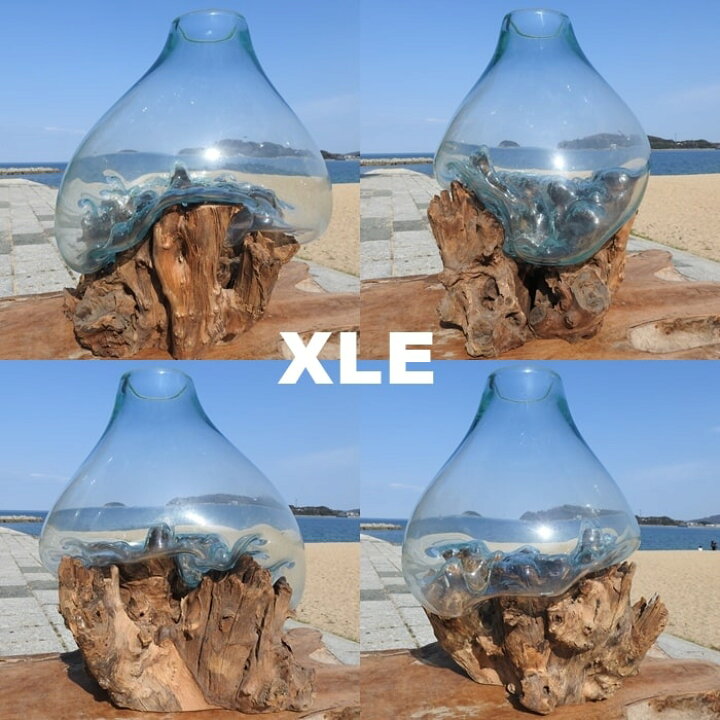 楽天市場】選べる 流木ガラス オブジェ 超特大 めっちゃ大きい XL 