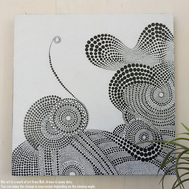 楽天市場】ドットアート 50cm × 50cm バティック ドットペインティング 