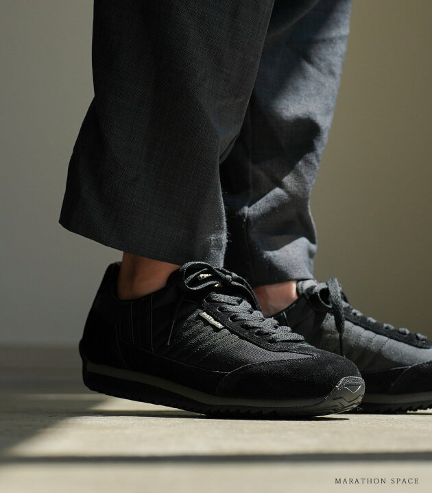 楽天市場 初回のみサイズ交換片道送料無料 Patrick パトリック スニーカー レディース メンズ ブラック 黒 マラソン スペース patrick Marathon Space 靴紐通し済み Qatari カタリ
