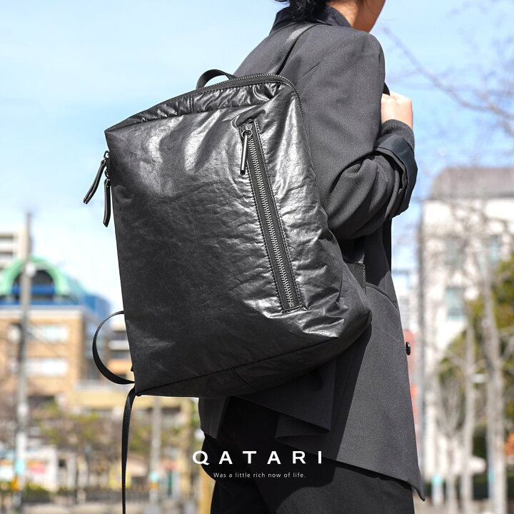 楽天市場】ポンタタ リュック バックパック バッグ ブラック 黒 レザー 