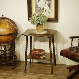 英国イギリスアンティーク家具 オケージョナルテーブル ウインドウテーブル 花台 オーク材 A913