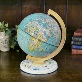 セール★英国イギリスヴィンテージ 1960年代 イギリス蚤の市 地球儀 Globe グローブ CHAD VALLEY チャドバレイ社 ブリキ製 S206