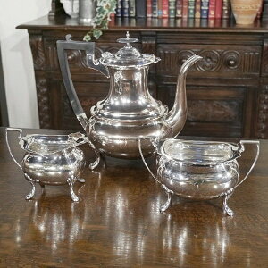 �p���C�M���X�A���e�B�[�N Walker & Hall �V���o�[�v���[�g �e�B�[�Z�b�g Silver Plate �⃁�b�L Sheffield 3�_�Z�b�g EPNS S220