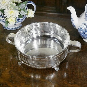 �p���C�M���X�A���e�B�[�N William Suckling Ltd. �V���o�[�v���[�g �{�E�� Silver Plate �⃁�b�L Birmingham EPNS S221