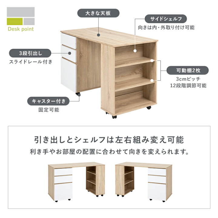 楽天市場】システムベッド［ロフトベッド＆デスク＆ラック 3点セット 