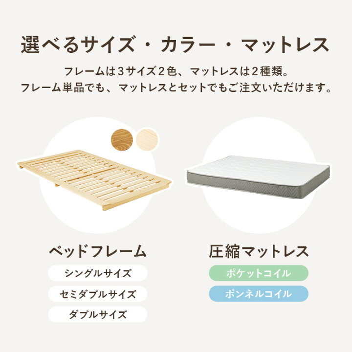 楽天市場】ステージベッド 幅120/140/160cm（ベッド すのこ ローベッド 