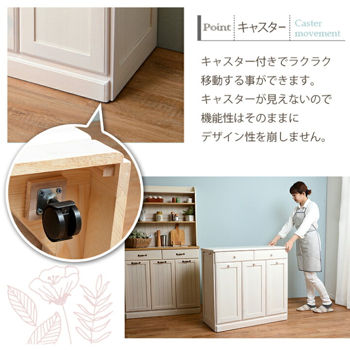楽天市場】キッチン3分別ダストボックス（25L×3個）【完成品 