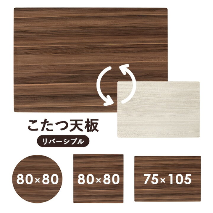 楽天市場】【19日20時〜☆最大10％クーポン有】こたつ天板単品 長方形 