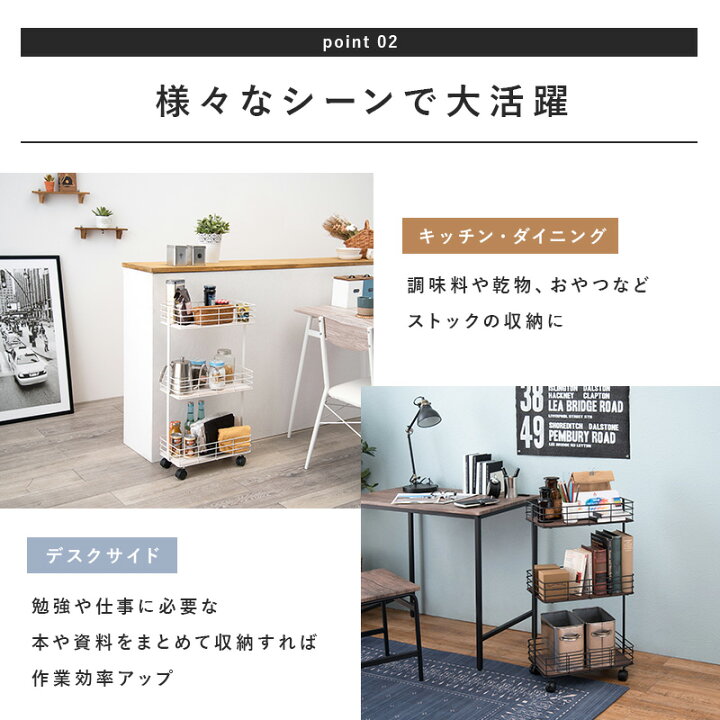 楽天市場】【本体完成品】選べるワゴン 3段 20cm 25cm【Eleven 