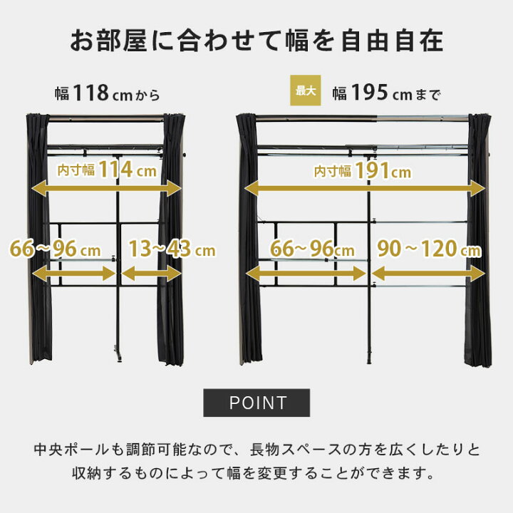スピード対応 全国送料無料 ワードローブ クローゼット 収納 カバー おしゃれ カバー付き ラック ハンガー 衣類収納 伸縮クローゼット 大容量 大型 棚あり グランデ Riosmauricio Com