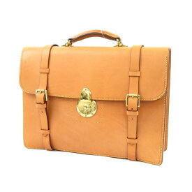 【中古】三陽山長 ×オオバセイホウ 大峽製鞄 フルレザー ブリーフケース ライトブラウン【BRW】【S/S/A/W】【状態ランクA】【メンズ】【11201-957121】【1万円以上送料無料】