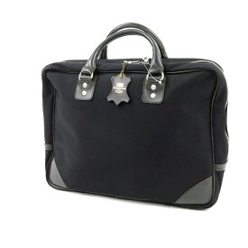 【中古】ホワイトハウスコックス Whitehouse Cox キャンバス ブリーフケース ブラック【BLK】【S/S/A/W】【状態ランクC】【メンズ】【11201-957078】【1万円以上送料無料】