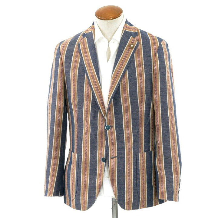 楽天市場】【中古】ラルディーニ LARDINI コットンリネン ストライプ 