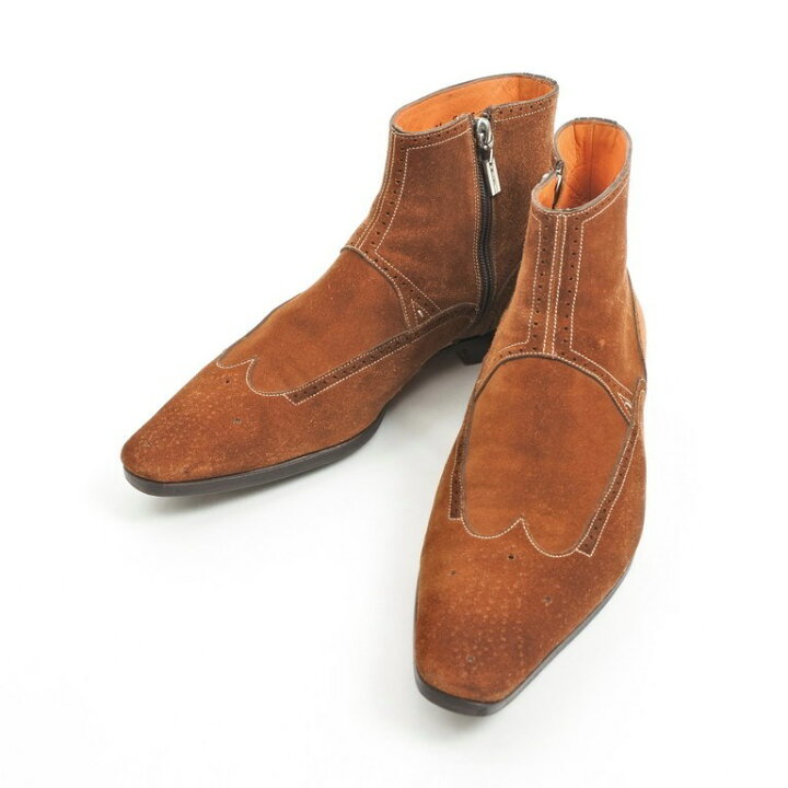 SANTONI サントーニ スエード ウイングチップ