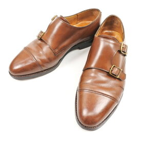 【中古】ジョンロブ JOHN LOBB ウィリアム ダブルモンク ドレスシューズ ブラウン【サイズ7 E】【BRW】【S/S/A/W】【状態ランクD】【メンズ】【11101-956779】【1万円以上送料無料】