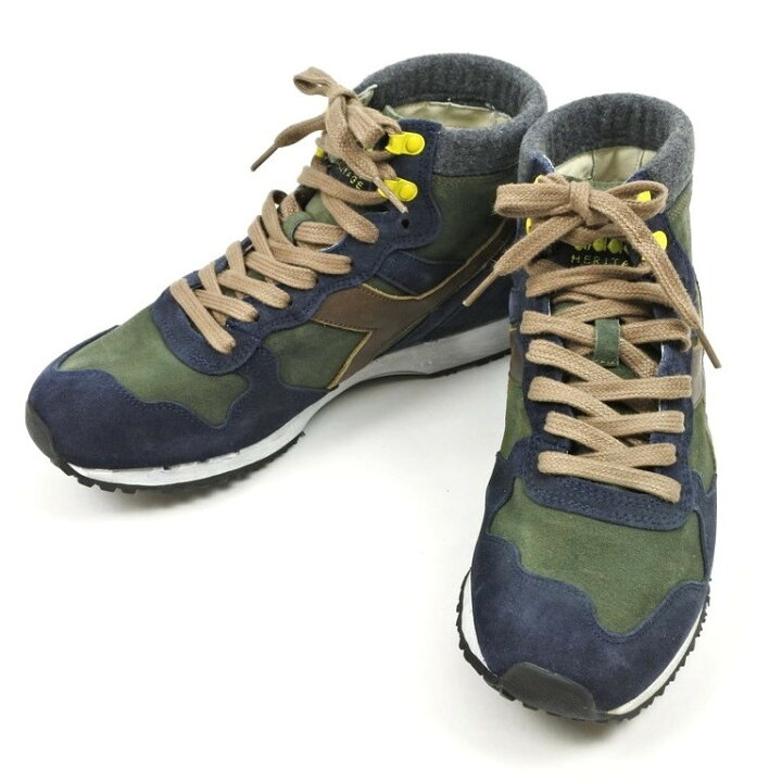 楽天市場】【中古】ディアドラ DIADORA ヘリテージ TRIDENT MID S SW 