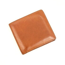 【中古】オオバセイホウ 大峽製鞄 レザー 二つ折り財布 ライトブラウン【BRW】【S/S/A/W】【状態ランクC】【メンズ】【19901-956703】【1万円以上送料無料】