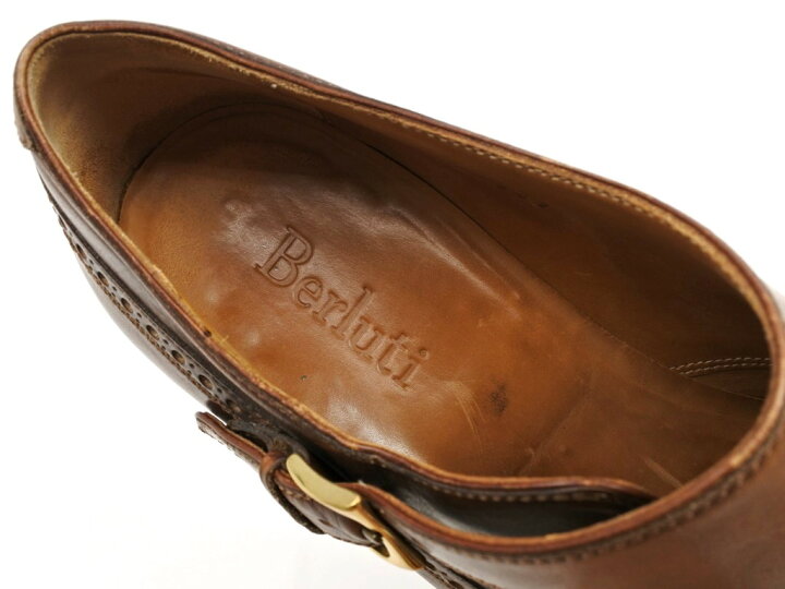 楽天市場】【中古】ベルルッティ Berluti シングルモンクストラップ 