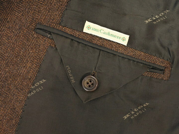 楽天市場】【中古】【未使用】キートン Kiton カシミア ヘリンボーン  