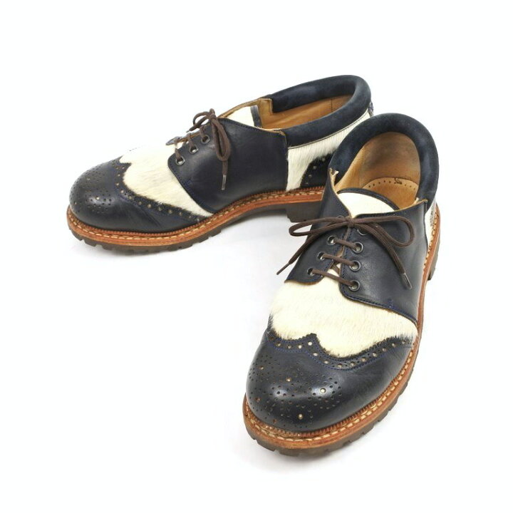 楽天市場】【中古】ロサモサ rosa mosa ハラコ ウイングチップ 