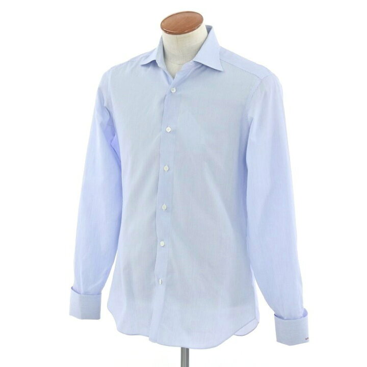 楽天市場】【中古】フライ FRAY ストライプ ワイドカラー ドレスシャツ 