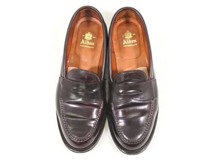 楽天市場】【中古】オールデン ALDEN 986 コードバン ペニーローファー 