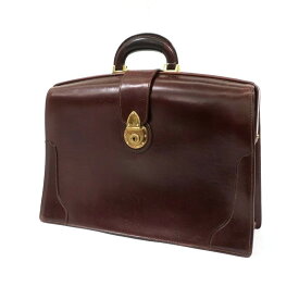 【中古】オオバセイホウ 大峽製鞄 レザー ダレスバッグ ブリーフケース ブラウン【W44.5×H31×D14】【BRW】【S/S/A/W】【状態ランクC】【メンズ】【11201-956068】