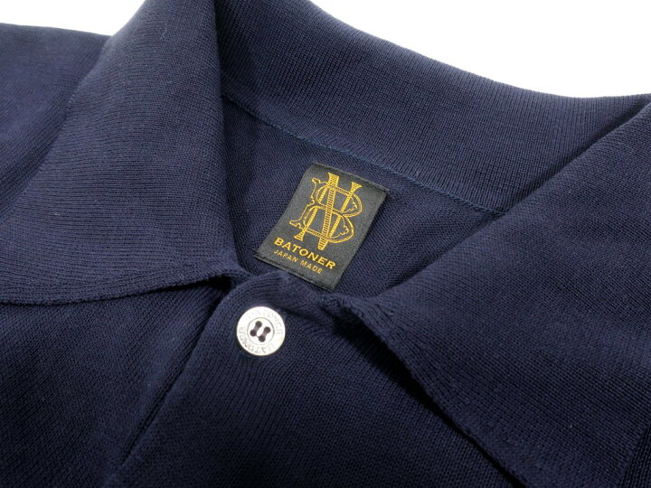楽天市場】【中古】バトナー BATONER コットン 半袖ニットポロシャツ 
