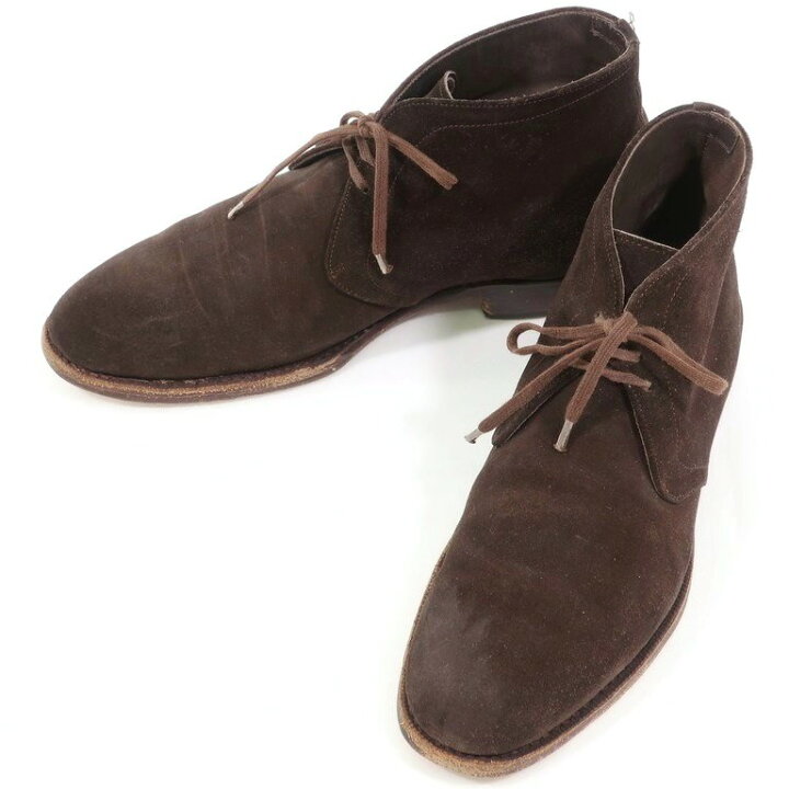 楽天市場】【中古】メルミン MEERMIN スエード チャッカーブーツ 