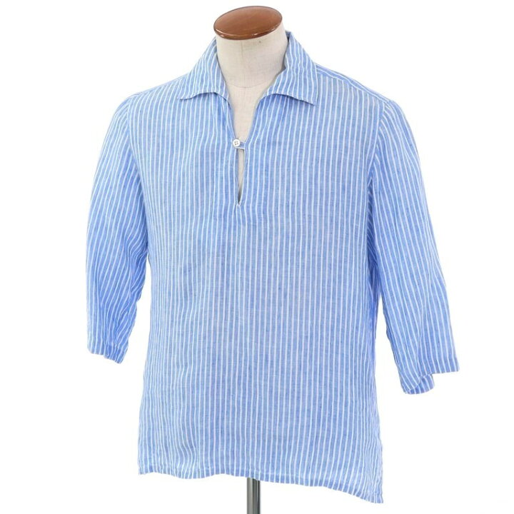 楽天市場】【中古】チリエッロ CIRIELLO ストライプ リネン カプリ 