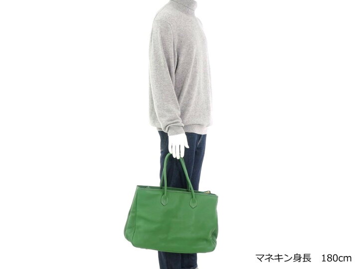 楽天市場】【中古】シセイ CISEI レザー トートバッグ グリーン【W42 