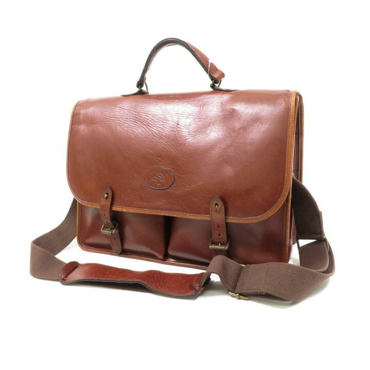 楽天市場】【中古】マルベリー MULBERRY 2way レザー ブリーフケース 