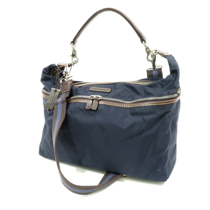 楽天市場】【中古】ステファノマーノ STEFANOMANO ナイロン×レザー 