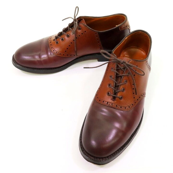 楽天市場】【中古】オールデン ALDEN コードバン コンビ サドル 